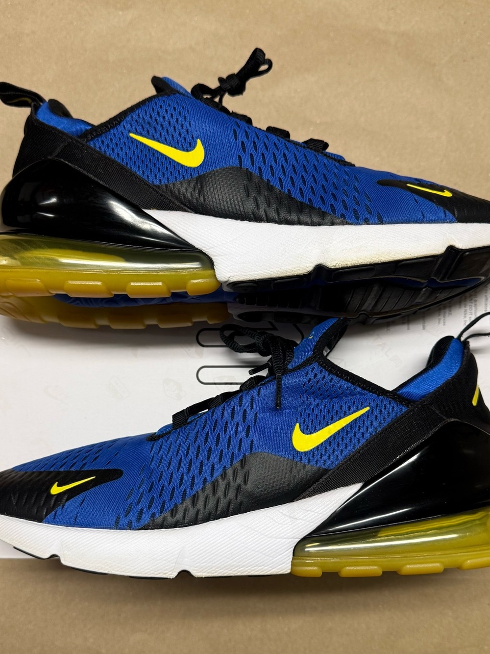 Nike Air Max 270 Warriors Men’s size 13 running shoes Rare!
